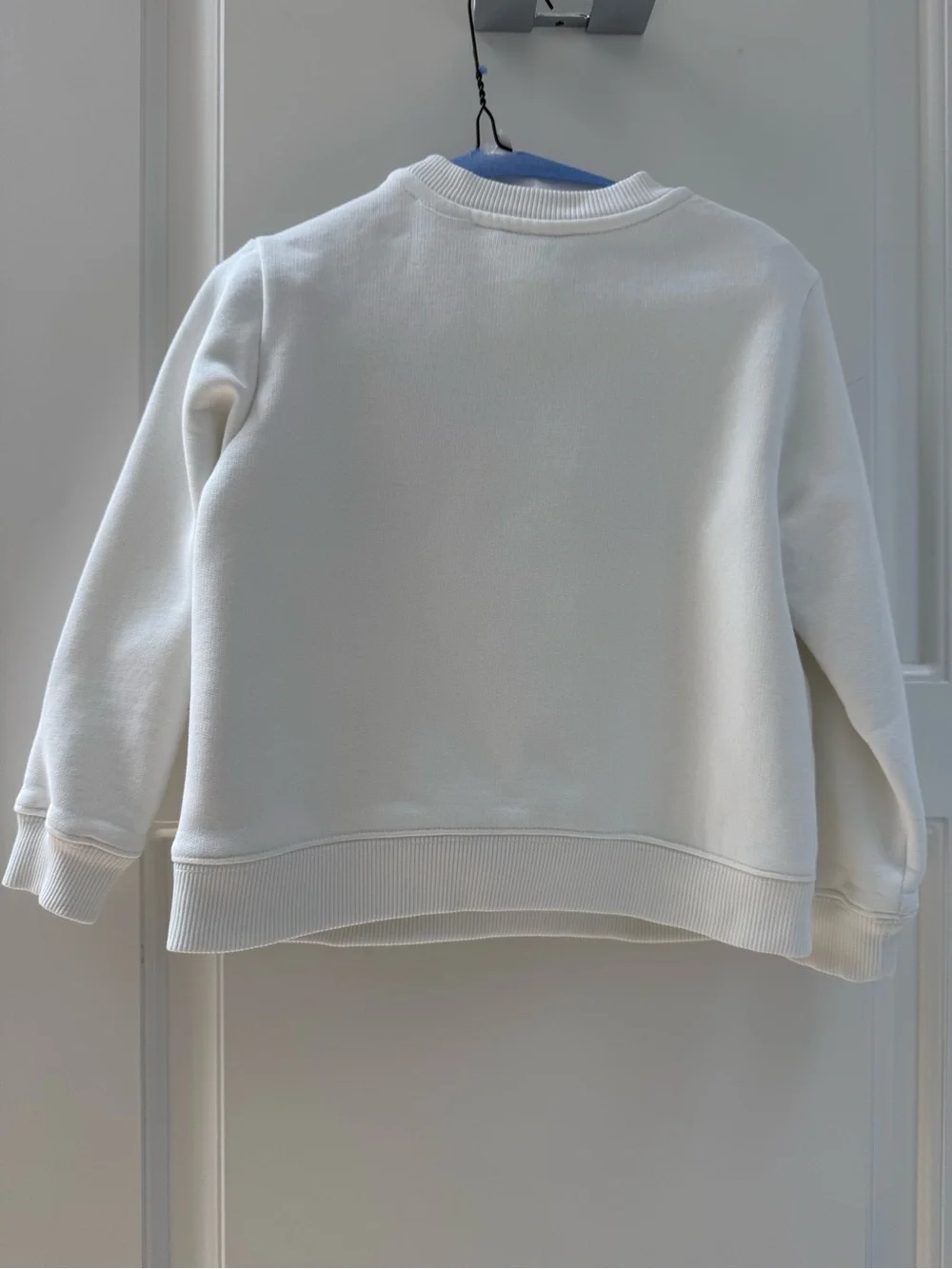 Boys Lanvin White Sweatshirt with Red and Blue Accents
